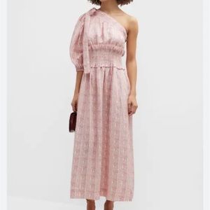 Lug Von Siga Glory linen smocked midi dress